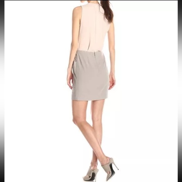 BCBGMAXAZRIA MOSS COMBO MIRYAM SLEEVELESS DRESS ZBA61D74/M618A - Picture 2 of 11